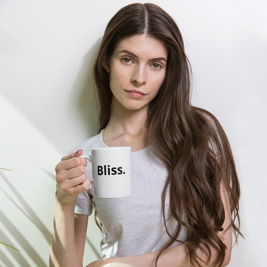 BLISS White glossy mug